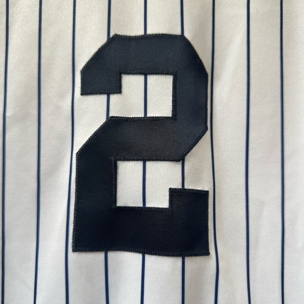 Vintage Majestic New York Yankees Derek Jeter #2 Youth XL Baseball Jersey Shirt - Picture 5 of 12
